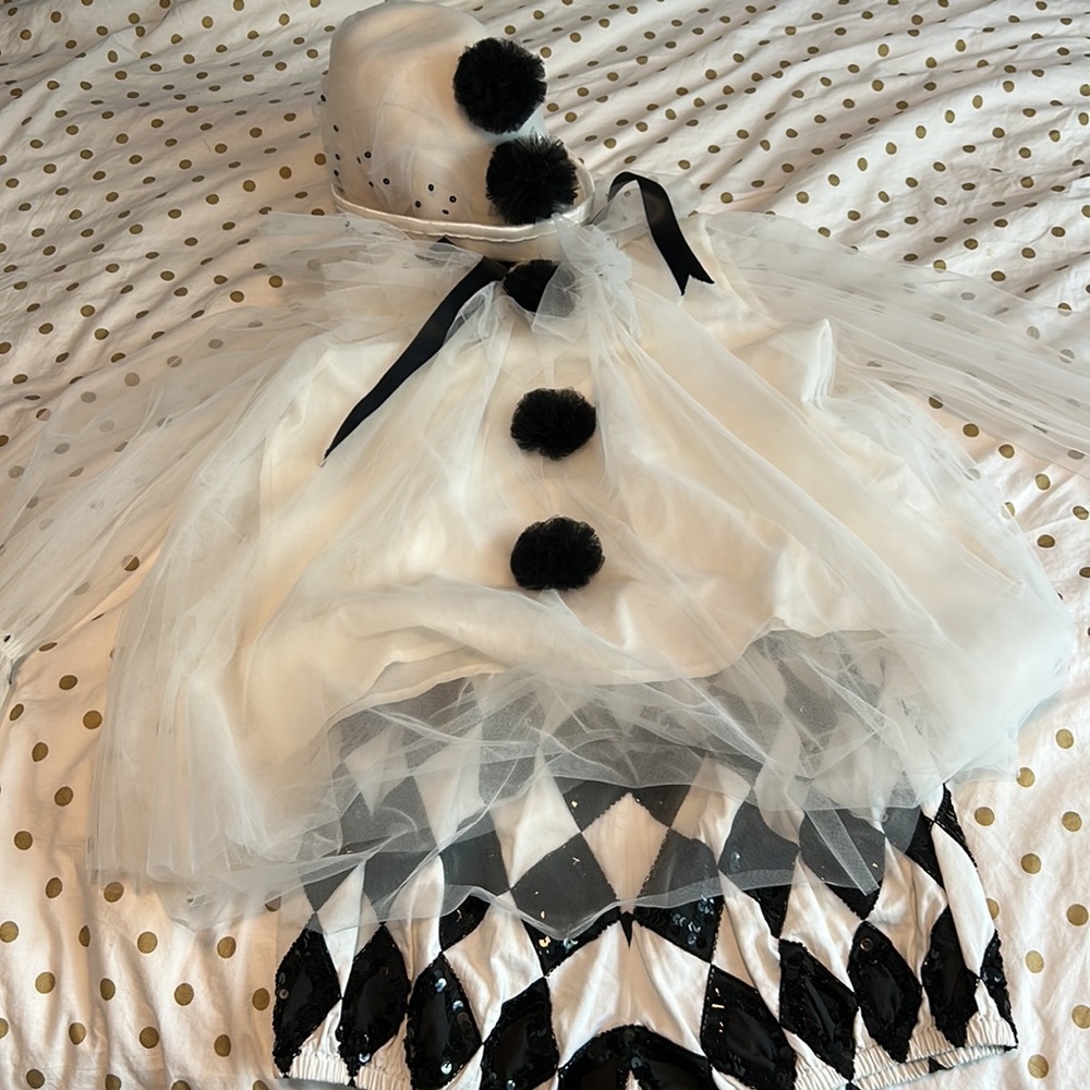 Tutu Du Monde clown costume, girls size 10-11.